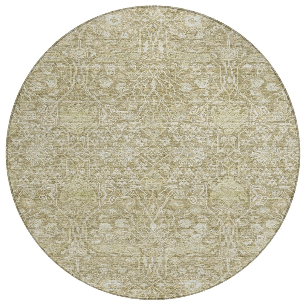 LOOMLAN Rugs Mila Taupe Washable Indoor-Outdoor Rug