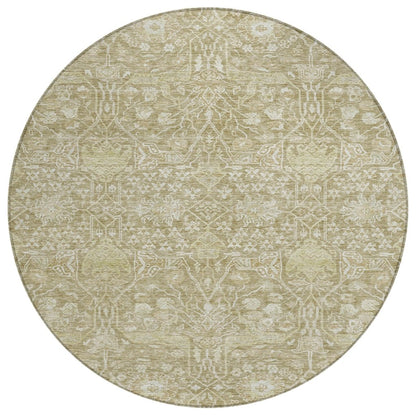LOOMLAN Rugs Mila Taupe Washable Indoor-Outdoor Rug