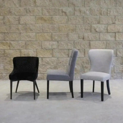 Mila Wood Full Back Armless Dining Chair 2PC - LOOMLAN - LH Imports - Dining Chairs