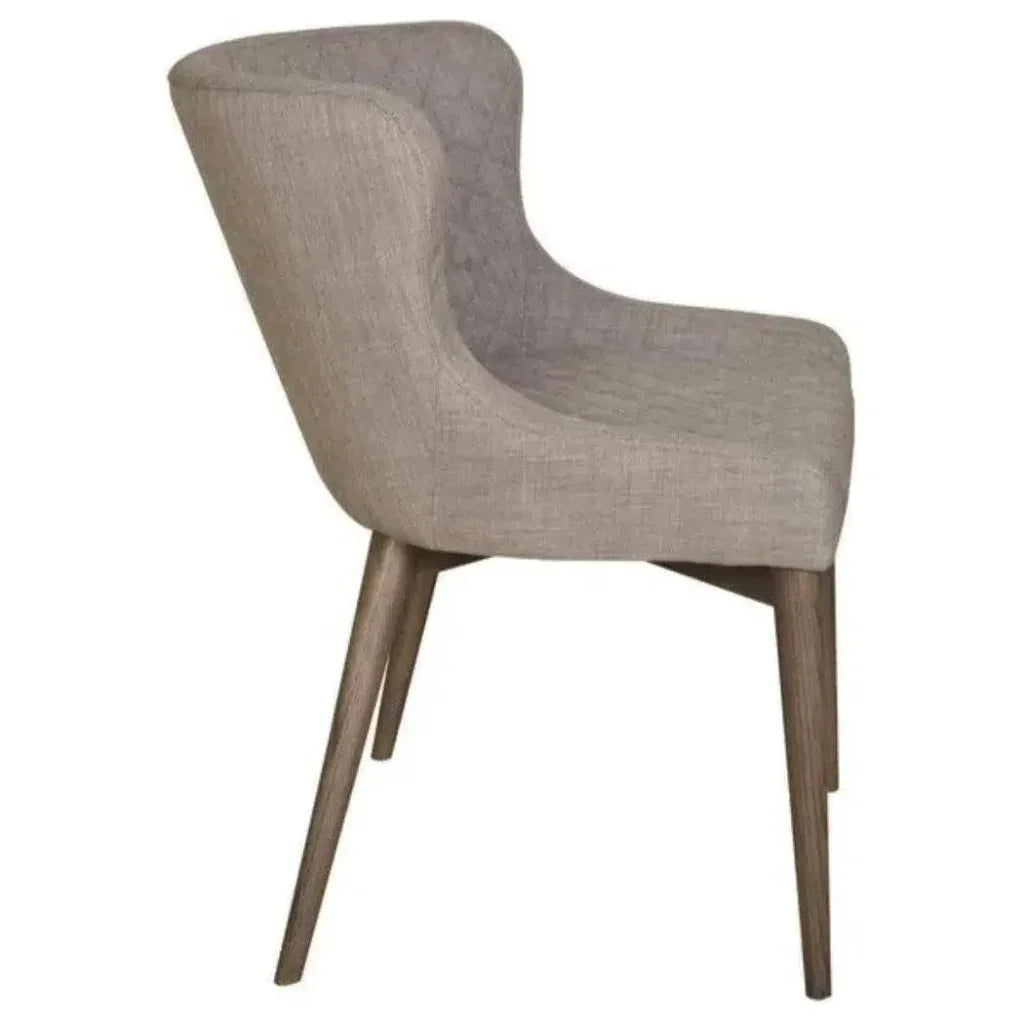 Mila Wood Full Back Armless Dining Chair 2PC - LOOMLAN - LH Imports - Dining Chairs