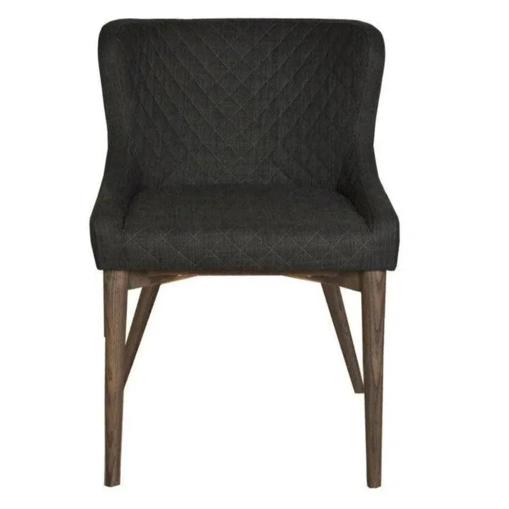 Mila Wood Full Back Armless Dining Chair 2PC - LOOMLAN - LH Imports - Dining Chairs