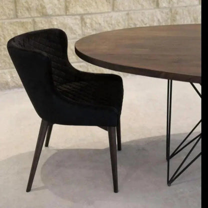 Mila Wood Full Back Armless Dining Chair 2PC - LOOMLAN - LH Imports - Dining Chairs