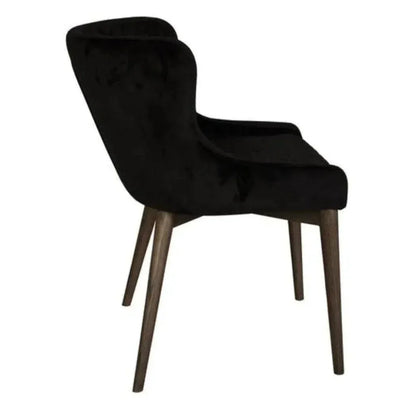 Mila Wood Full Back Armless Dining Chair 2PC - LOOMLAN - LH Imports - Dining Chairs