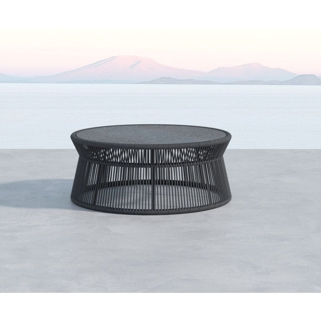 Milano Aluminum Outdoor Coffee Table - LOOMLAN - Sunset West - Outdoor Coffee Tables