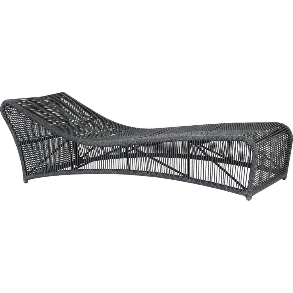 Milano Modern Cushionless Outdoor Chaise - LOOMLAN - Sunset West - Outdoor Chaises