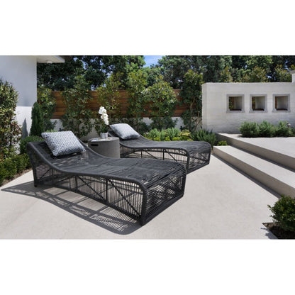 Milano Modern Cushionless Outdoor Chaise - LOOMLAN - Sunset West - Outdoor Chaises