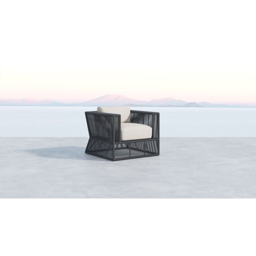 Milano Sunbrella Outdoor Club Chair - LOOMLAN - Sunset West - Outdoor Accent Chairs