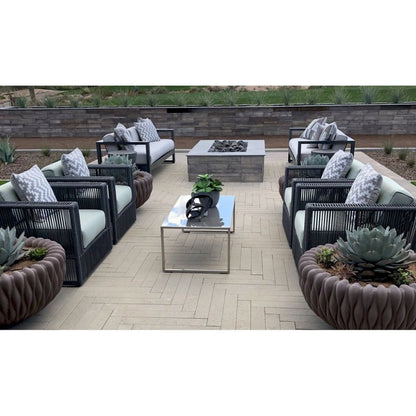 Milano Sunbrella Outdoor Club Chair - LOOMLAN - Sunset West - Outdoor Accent Chairs