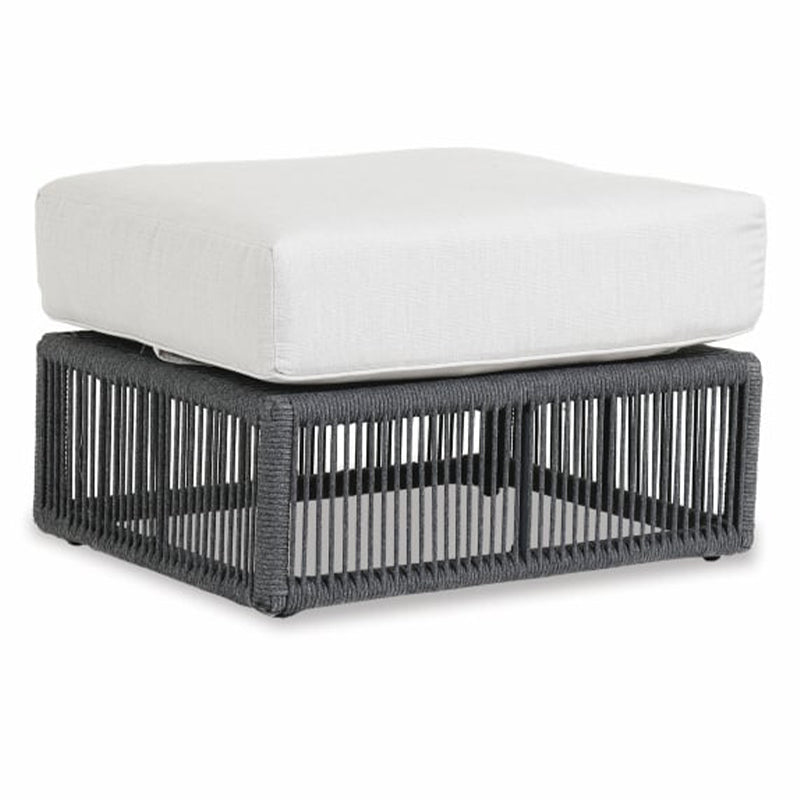 Milano Sunbrella Rectangular Outdoor Ottoman - LOOMLAN - Sunset West - Outdoor Ottomans