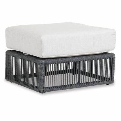 Milano Sunbrella Rectangular Outdoor Ottoman - LOOMLAN - Sunset West - Outdoor Ottomans