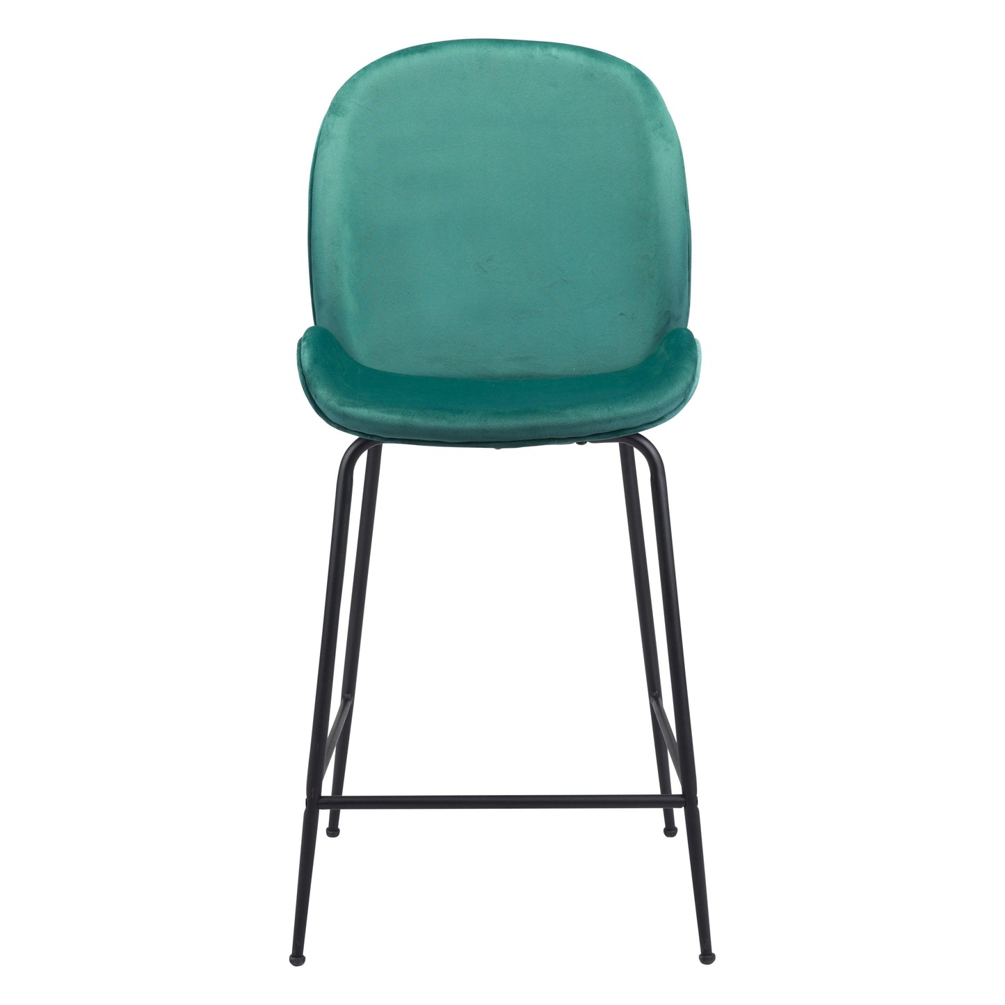 Miles Counter Chair Green - Sideboards and Things Accents_Black, Back Type_With Back, Brand_Zuo Modern, Color_Black, Color_Green, Depth_20-30, Finish_Powder Coated, Height_40-50, Materials_Metal, Metal Type_Steel, Number of Pieces_2PC Set, Product Type_Counter Height, Upholstery Type_Fabric Blend, Upholstery Type_Polyester, Width_20-30