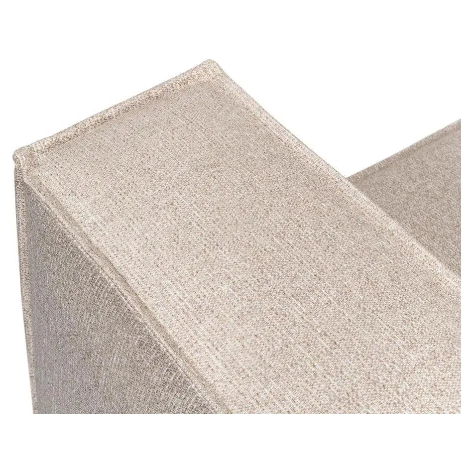 Sarreid Miles Linen Sofa Low Profile 109"