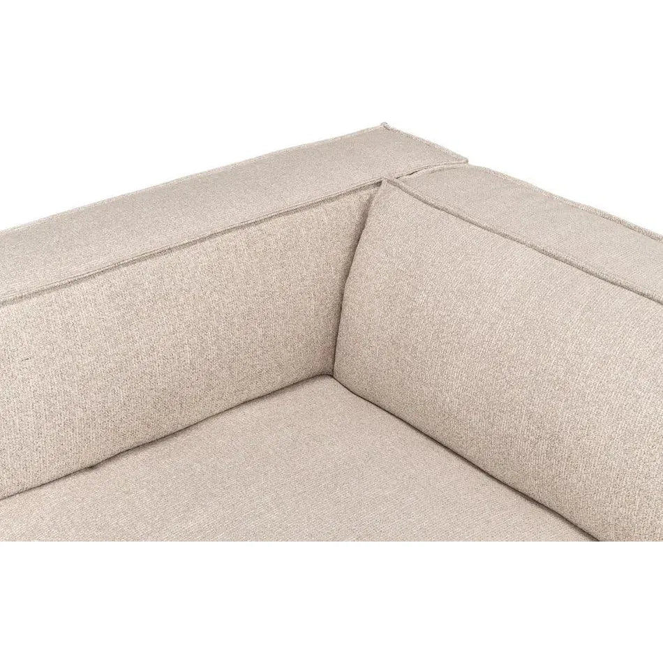 Sarreid Miles Linen Sofa Low Profile 109"