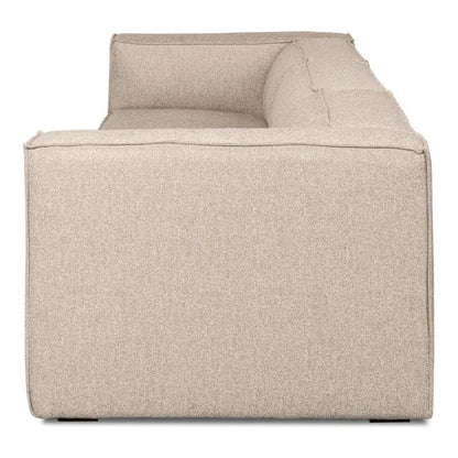 Sarreid Miles Linen Sofa Low Profile 109"