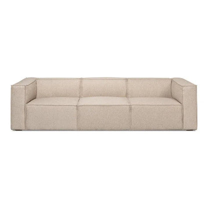 Sarreid Miles Linen Sofa Low Profile 109"