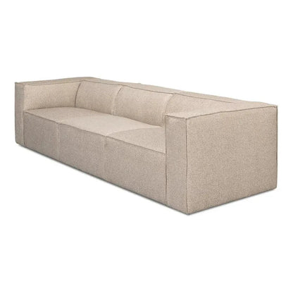 Sarreid Miles Linen Sofa Low Profile 109"