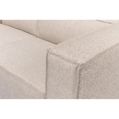 Sarreid Miles Linen Sofa Low Profile 109"