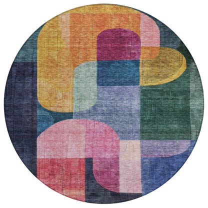 LOOMLAN Rugs Milo Green Washable Indoor-Outdoor Rug