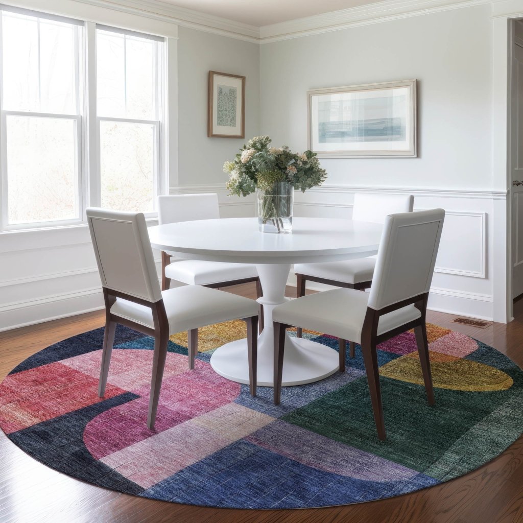 LOOMLAN Rugs Milo Green Washable Indoor-Outdoor Rug