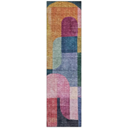 LOOMLAN Rugs Milo Green Washable Indoor-Outdoor Rug