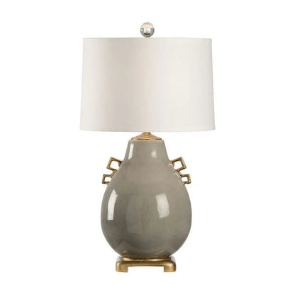Ming White Glazed Ceramic Table Lamp