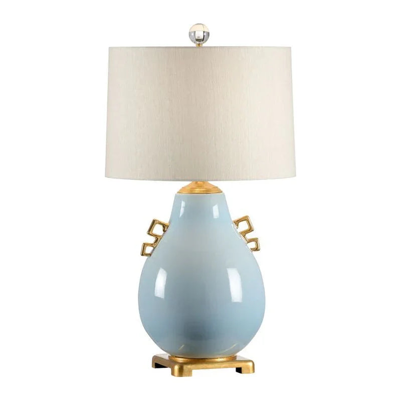 Ming White Glazed Ceramic Table Lamp