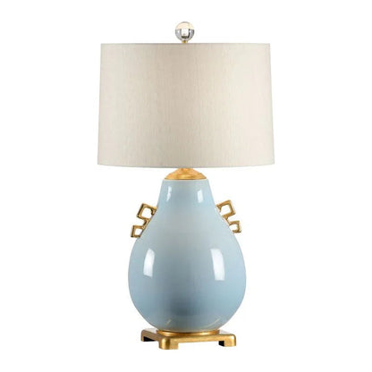 Ming White Glazed Ceramic Table Lamp