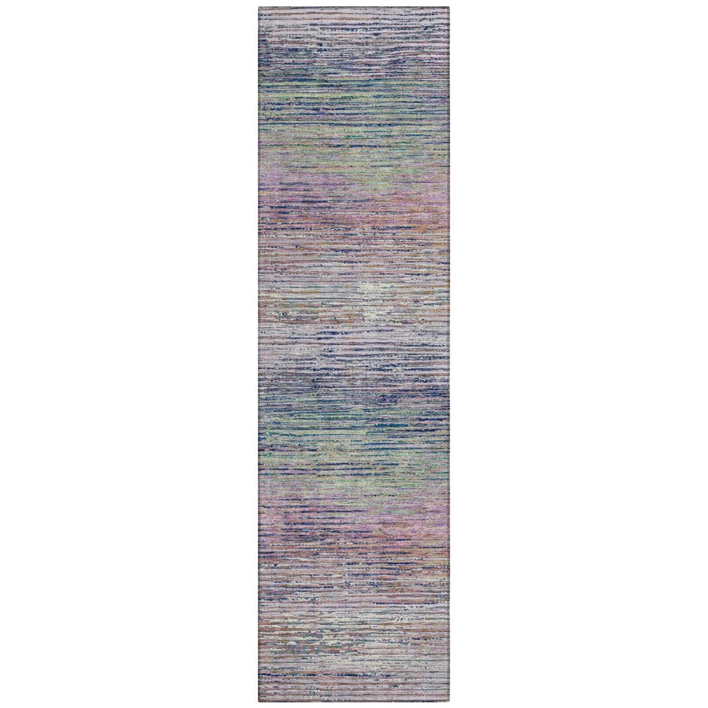 LOOMLAN Rugs Mirae Pink Washable Indoor-Outdoor Rug