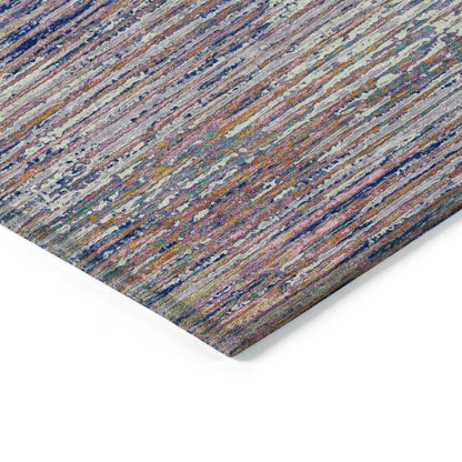 LOOMLAN Rugs Mirae Pink Washable Indoor-Outdoor Rug