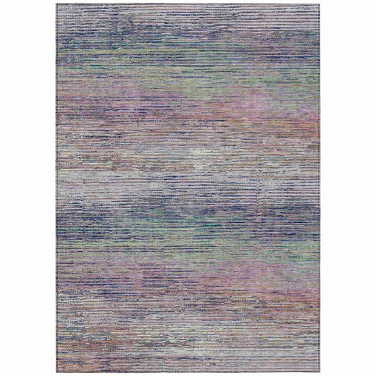 LOOMLAN Rugs Mirae Pink Washable Indoor-Outdoor Rug