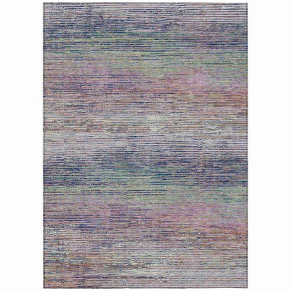 LOOMLAN Rugs Mirae Pink Washable Indoor-Outdoor Rug