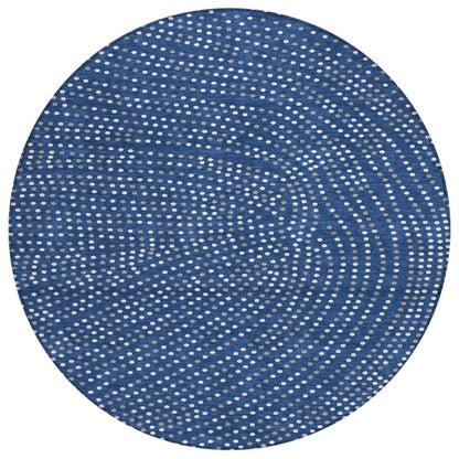 LOOMLAN Rugs Mirelia Blue Washable Indoor-Outdoor Rug