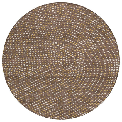 LOOMLAN Rugs Mirelia Brown Washable Indoor-Outdoor Rug