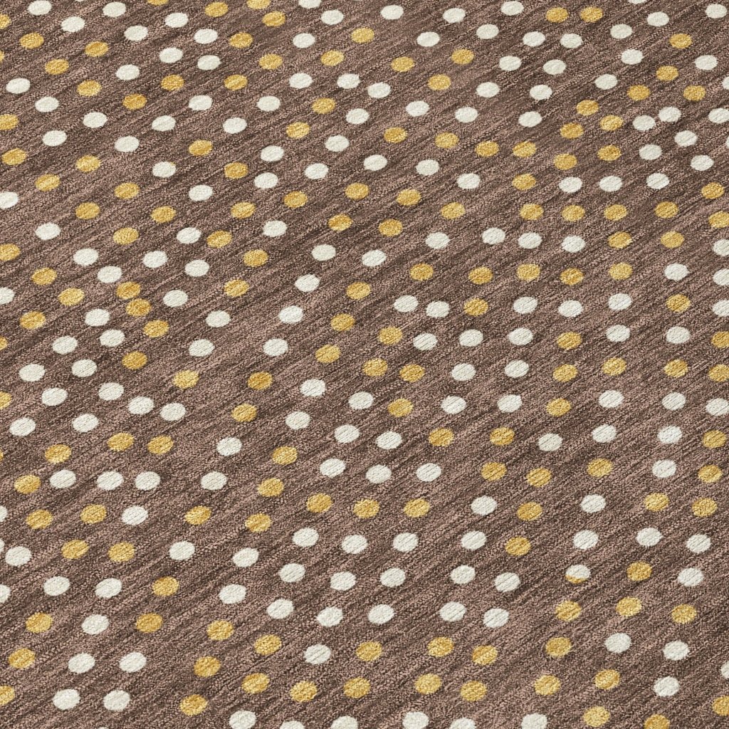 LOOMLAN Rugs Mirelia Brown Washable Indoor-Outdoor Rug