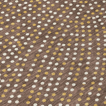 LOOMLAN Rugs Mirelia Brown Washable Indoor-Outdoor Rug