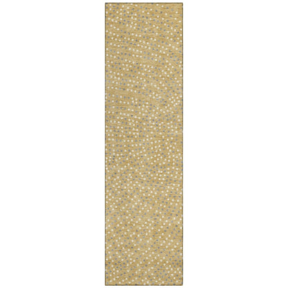 LOOMLAN Rugs Mirelia Gold Washable Indoor-Outdoor Rug