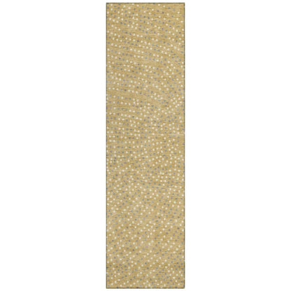 LOOMLAN Rugs Mirelia Gold Washable Indoor-Outdoor Rug