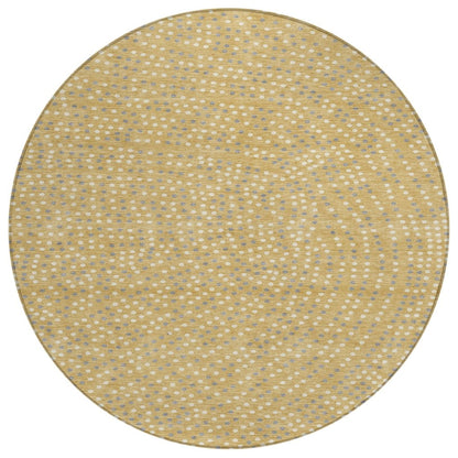 LOOMLAN Rugs Mirelia Gold Washable Indoor-Outdoor Rug