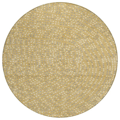 LOOMLAN Rugs Mirelia Gold Washable Indoor-Outdoor Rug