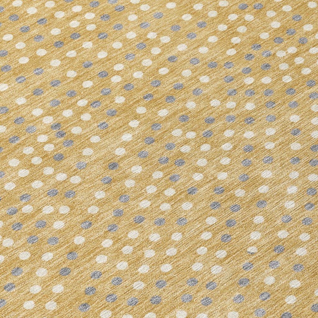 LOOMLAN Rugs Mirelia Gold Washable Indoor-Outdoor Rug