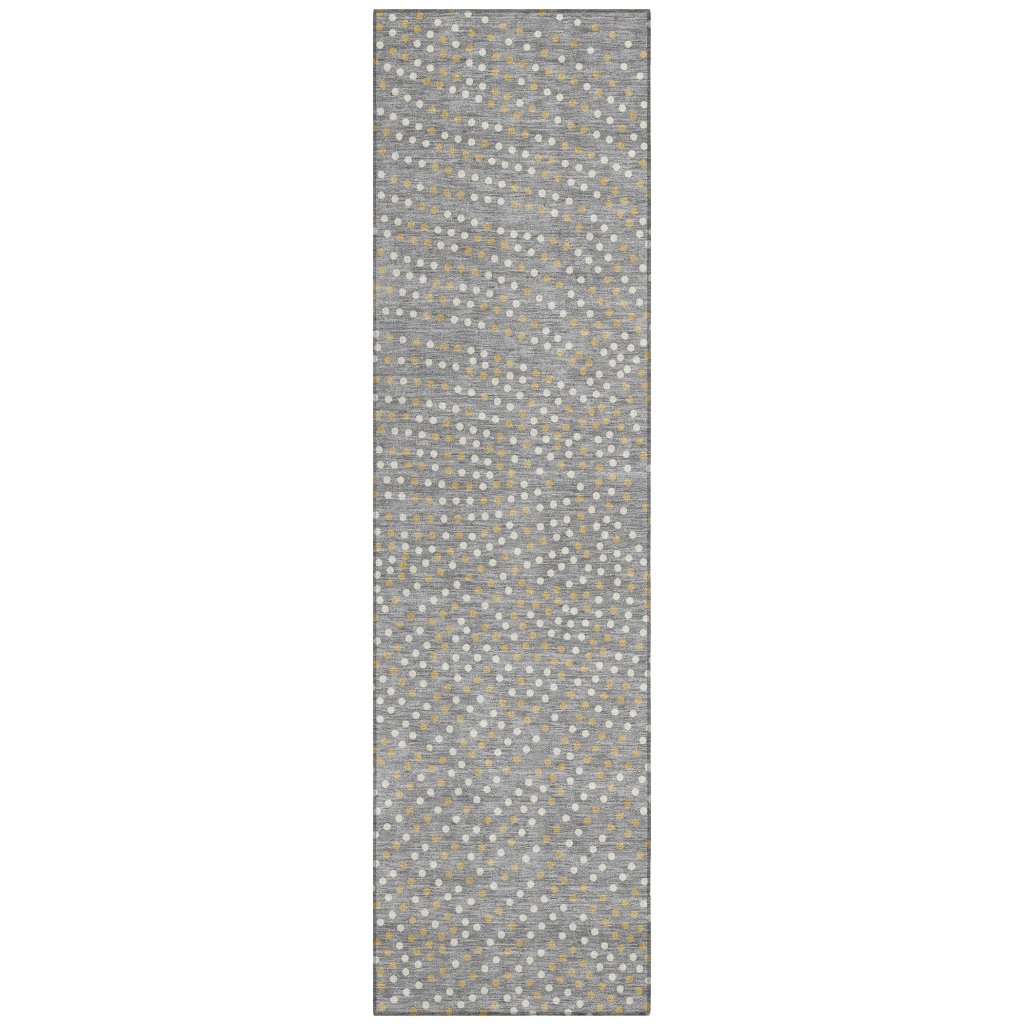 LOOMLAN Rugs Mirelia Gray Washable Indoor-Outdoor Rug
