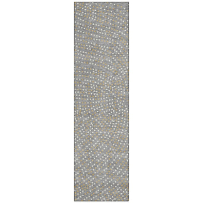 LOOMLAN Rugs Mirelia Gray Washable Indoor-Outdoor Rug