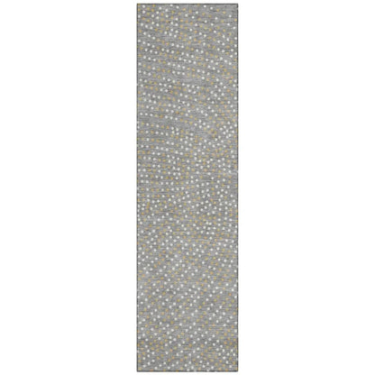 LOOMLAN Rugs Mirelia Gray Washable Indoor-Outdoor Rug