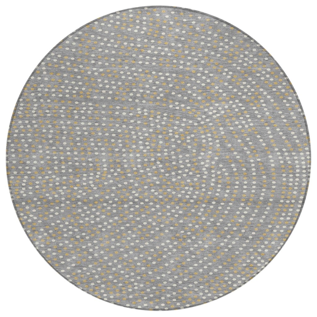 LOOMLAN Rugs Mirelia Gray Washable Indoor-Outdoor Rug