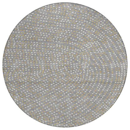 LOOMLAN Rugs Mirelia Gray Washable Indoor-Outdoor Rug