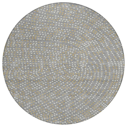 LOOMLAN Rugs Mirelia Gray Washable Indoor-Outdoor Rug