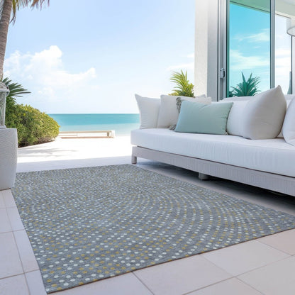 LOOMLAN Rugs Mirelia Gray Washable Indoor-Outdoor Rug
