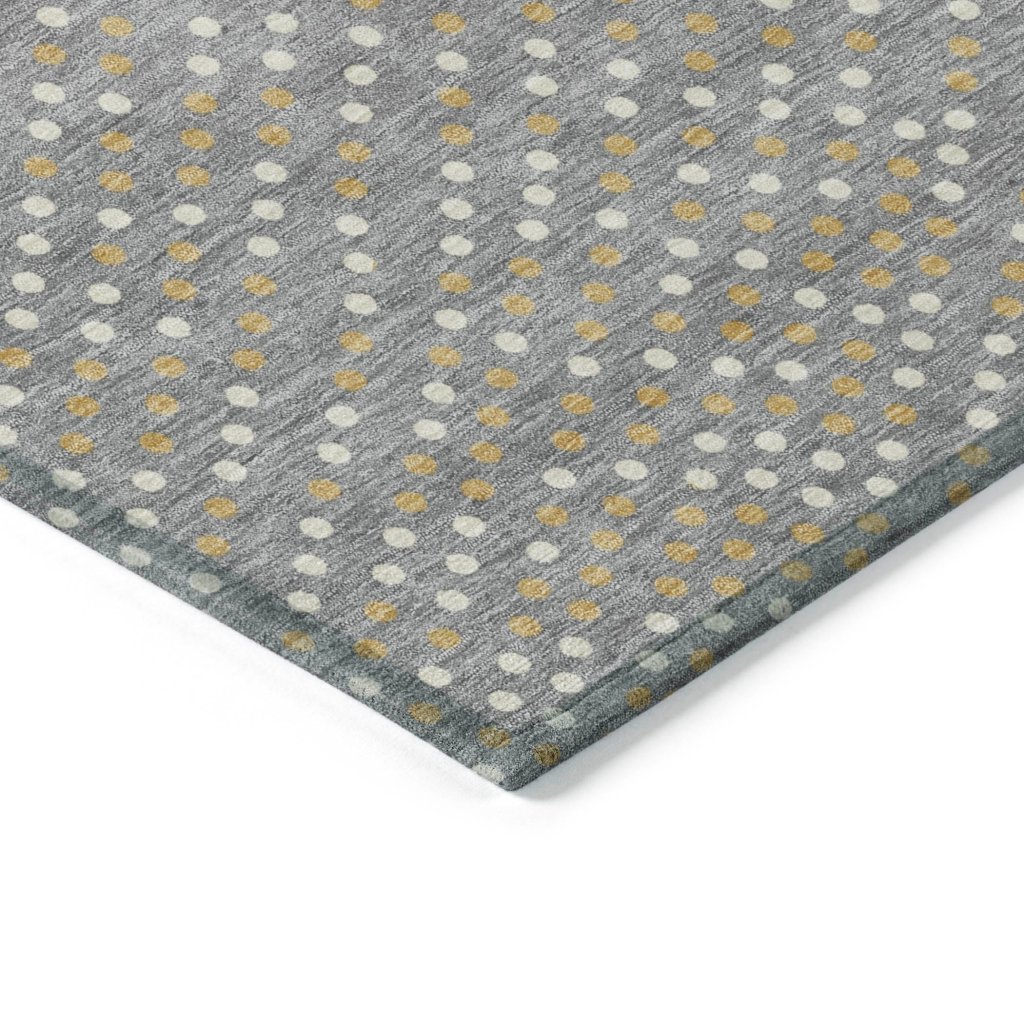 LOOMLAN Rugs Mirelia Gray Washable Indoor-Outdoor Rug