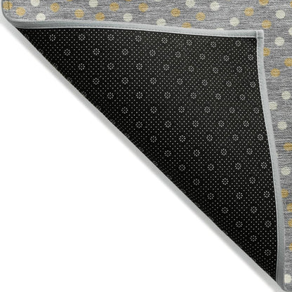 LOOMLAN Rugs Mirelia Gray Washable Indoor-Outdoor Rug