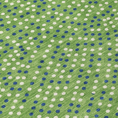 LOOMLAN Rugs Mirelia Green Washable Indoor-Outdoor Rug